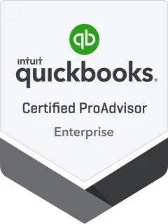 Intuit Certified ProAdvisor badge: QuickBooks Enterprise